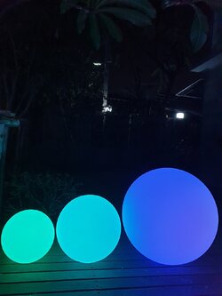 RENT/ให้เช่า: ลูกบอลเรืองแสง LED รุ่น BALL40 (บอล40)