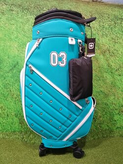 (Genuine) Golf Bag Travel BOYEA Multifunction 03 (New version) 4 wheels สีฟ้าเข้ม *Free Cover Protector