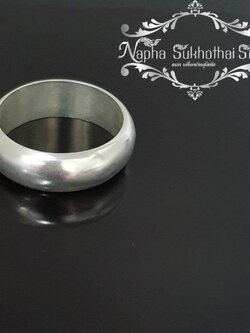 แหวนเงินแท้ 99.99%หน้ากว้าง8 มิล