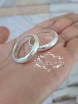 แหวนเกลี้ยงเงินแท้ 99.99%