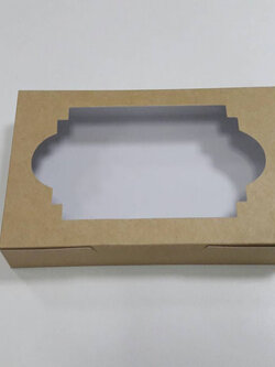 กล่องใส่ทาร์ต 8 ชิ้น กล่องทาร์ตไข่ ทาร์ตบราวนี่ ทาร์ตสับปะรด ทาร์ตสตรอเบอรี่ ทาร์ตบลูเบอรี่ ทาร์ตผลไม้ ทาร์ตเผือก กล่องทาร์ต สีคราฟท์น้ำตาลอ่อน ขนาด 14x26x4 ซม. ราคา 190 บาทต่อแพ็ค (20ใบ)