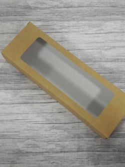 กล่องเครื่องสำอางค์ กล่องสบู่ กล่องสินค้าอาหารเสริม กล่องอเนกประสงค์ สีคราฟท์น้ำตาลอ่อน ขนาด 8.3x4.0x24.8 ซม. ราคา 185 บาทต่อแพ็ค (20 ใบ )