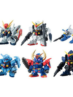 Bandai (ครบ Set 6 ลูก) Gundam Gashapon Senshi Forte 03 4549660132615 (Plastic Model)