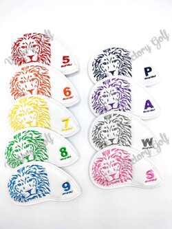 Cover Iron COLLYS GOLF 5-9, P, A, W, S (Material PU 100%) (9 pcs.) (From Korea)