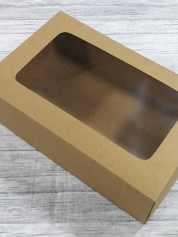 กล่องขนม กล่องอเนกประสงค์ กล่องชิฟฟ่อน กล่องใส่ของที่ระลึก (ฝากล่องปะกาวขึ้นรูป) ขนาด 14.0x22.0xสูง 6.5 ซม.สีคราฟท์น้ำตาล ราคาแพ็คละ 285 บาท (20ใบ)