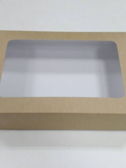 กล่องขนม กล่องอเนกประสงค์ กล่องชิฟฟ่อน กล่องใส่ของที่ระลึก (ฝากล่องปะกาวขึ้นรูป) ขนาด 16.5 x 26.0 x สูง 5.0 ซม.สีคราฟท์น้ำตาลอ่อน ราคาแพ็คละ 300 บาท (20ใบ)