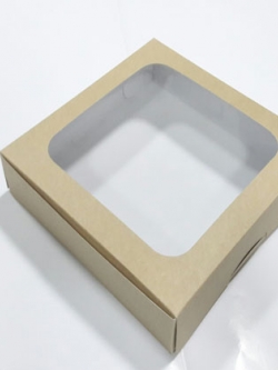 กล่องบราวนี่ กล่องชิฟฟ่อน กล่องเค้กครึ่งปอนด์ กล่องทาร์ตไข่ กล่องขนมเปี๊ยะ กล่องพาย กล่องช็อกโกแลต สีคราฟท์น้ำตาลอ่อน ขนาด 20x20x5 ซม.ราคา 205 บาท ต่อแพ็ค (20ใบ)