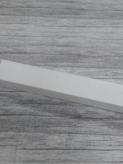 กล่องฝาสไลด์ กล่องของขวัญ กล่องใส่ตะเกียบ สีขาว ขนาด 4.4x30.0x2.5 ซม. ราคา 195 บาทต่อแพ็ค (20 ใบ)