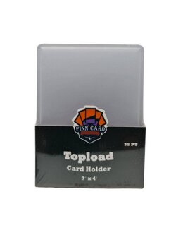 Finncard Toploader White-Clear 35pt 25 Pcs สำหรับการ์ด 64x89mm เคสแข็ง สีขาวใส มีฟิล์มกันรอย FSTWC35256489 (การ์ด)