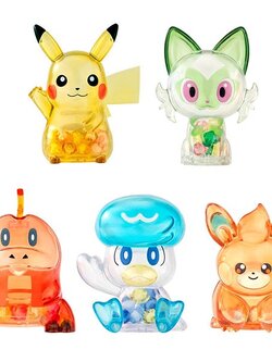 BANDAI (ครบ Set 5 กล่อง) Pokemon Crystal Cot 4570117917172 (Figure)