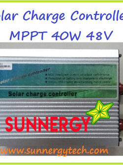 ตัวควบคุมการชาร์จแบตเตอรี่ แบบ MPPT ขนาด 40A 48V CP-04840 (TF)