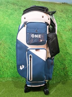 (Genuine) Golf Bag Travel BOYEA One (New version) 4 wheels สีน้ำเงิน-ขาว *Free Cover Protector