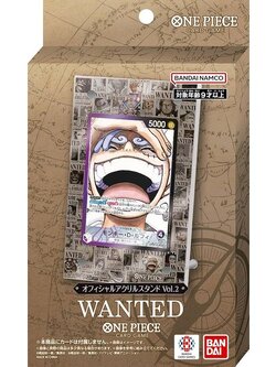 Bandai One Piece Card Game Official Acrylic Card Stand Vol.2 Wanted 4582769865008 (การ์ดวันพีช)