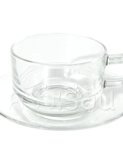 ชุดกาแฟ ก้นมน ทรงซ้อน 8 ออนซ์ #329/325