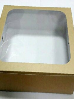 กล่องเค้ก กล่องเค้ก 3 ปอนด์ กล่องเค้ก กล่องขนม กล่องเบเกอรี่ กล่องคัพเค้ก สีคราฟท์หน้าขาวหลังน้ำตาล ขนาด 26.5x26.5x10 ซม.ราคา 435 บาทต่อแพ็ค (20ใบ)