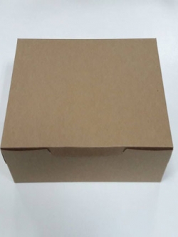 กล่องขนม กล่องเค้ก กล่องคัพเค้ก กล่องบราวนี่ กล่องชิฟฟ่อน กล่องไม่มีหน้าต่าง (ฝาทึบ) ขนาด 16.0x20.0x8.2 ซม.สีคราฟท์น้ำตาลเข้ม ราคา 215 บาทต่อแพ็ค (20ใบ)