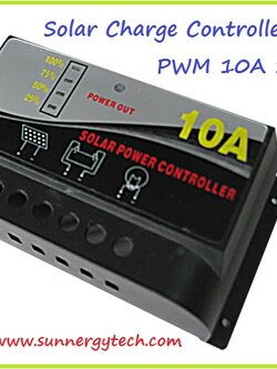 ตัวควบคุมการชาร์จแบตเตอรี่ แบบ PWM ขนาด 10A 12/24V (WLS)