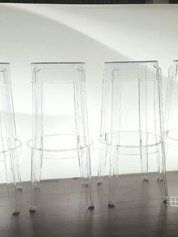RENT/ให้เช่า: Replica ghost stool เก้าอี้สตูลใส