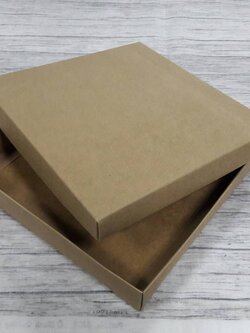 กล่องฝาครอบ กล่องอเนกประสงค์ ขนาด 16.8 x 18.0 x 3.0 cm. สีคราฟท์น้ำตาล (แบบฝาทึบ) ราคา 320บาท ต่อแพ็ค (20 ใบ)