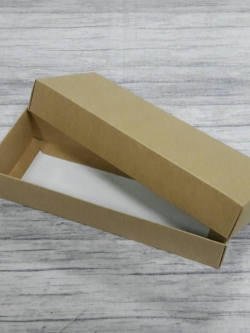 กล่องของขวัญ กล่องฝาครอบ กล่องของที่ระลึก กล่องอเนกประสงค์ กล่องของใช้ ขนาด 7.5*19.5*3.5 ซม.สีคราฟท์น้ำตาลอ่อน ราคา 285 บาท/20 ใบ