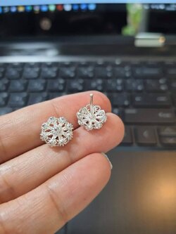 ต่างหูเงินแท้ 99.99%