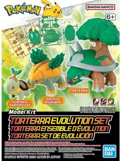 Bandai POKEPLA Torterra Evolution Set 4573102664105 (Plastic Model)