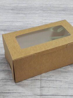 กล่องขนม กล่องเค้ก กล่องคัพเค้ก กล่องชิฟฟ่อน กล่องช้อคโกแล็ต กล่องคุ๊กกี้ กล่องไม่มีหน้าต่าง (หน้าต่างพลาสติก) ขนาด 9.5x18x7.8ซม.สีคราฟท์น้ำตาลอ่อน (CKB) (ราคา 185 บาทต่อแพ็ค (20 ใบ)