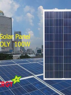 แผงโซล่าเซลล์โพลี 100W