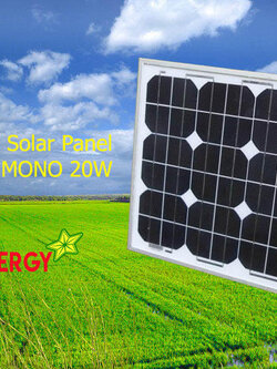 แผงโซล่าเซลล์โมโน 20 วัตต์