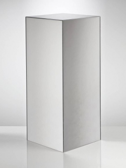 RENT/ให้เช่า: แท่นวางสินค้า/เสาโชว์สินค้า อะคริลิคกระจกสีเงิน แบบสี่เหลี่ยม