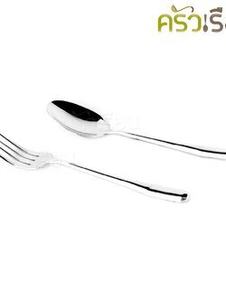 DOUBLE APPLES, Dinner spoon and fork, length 19 cm., Dusit Design.