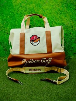 Boston Bag Malbon Golf Brown Color