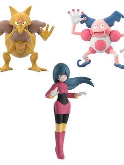 Bandai 1/20 Pokemon Scale World Kanto Region Sabrina & Kadabra & Mr. Mime 4549660820802 (Figure)