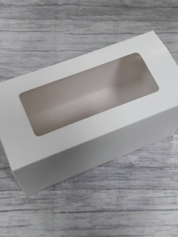 กล่องอเนกประสงค์ แบบทรงฝาปิดเปิด ท้ายก้นขัด กล่องของขวัญ กล่องเครื่องสำอางค์ สีขาว ขนาด 11x11x22.7 ซม. (มีหน้าต่างพลาสติก) ราคา 295 บาทต่อแพ็ค (20 ใบ)