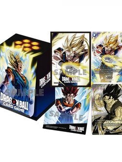 Bandai Dragon Ball Super Card Game Fusion World Official Card Sleeves & Card Case Set V2 Vegito 4582769843495 (การ์ด)