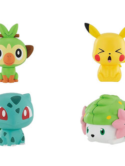 BANDAI (ครบ Set 4 หัว) CAPCHARA Pokemon 12 4549660502258 (Figure)