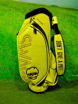 Golf bag SWAG ( PU Material ) 9.5 ( Waterproof zipper ) neon green Color
