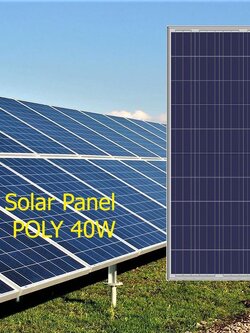 แผงโซล่าเซลล์โพลี 40W
