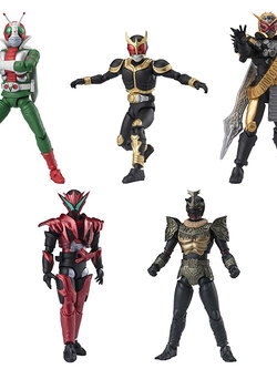 Bandai (ครบ Set 6 กล่อง) SHODO-XX (Double Cross) Kamen Rider 09 4570117915369 (Figure)
