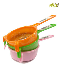 Twin Ray กระชอนพลาสติก ก้นลวด ตาถี่ ขนาด 18 หรือ 20 หรือ 24 ซม. ราคาต่ออัน