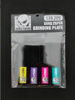 Skull Color 120.209 Sanding Paper Grinding Plate 8 Pcs SC120209SPGP8