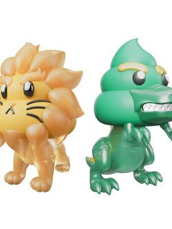 Bandai Clay Model Kit Animal Unchi Set 2 Tyrannosaurus & Lion 4573102691705 (Plastic Model)