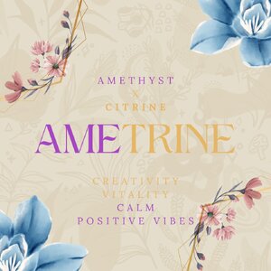 Ametrine ... "หินแห่งพลังผสาน Amethyst x Citrine"