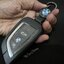 เคสโลหะรีโมทคู่ ดำด้านสุดเท่ รถ BMW LCD & Blade 2022 New Design แบบ 2 ชั้น (Double-Layer Metal Aluminum Alloy Key Cover with transparent push button Guard 360) BMW Key Case 7 Series 740 , 6 Series GT Car, Smart New 5 Series 530i x3 LCD Screen Car Key Case
