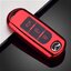 กรอบ เคสกุญแจรีโมทรถยนต์ MAZDA มาสด้า (Colorful Case, TPU Key Cover with PC Push button Guard) Mazda Key Sets 2, 3, CX3, CX5, CX7, CX30, All new SkyActiv 2 และ 3 ปุ่มสมาร์ทคีย์ Smart Key แบบ 2 ปุ่มและ 3 ปุ่ม