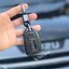 เคสรีโมทรถ All New Isuzu MU X 2022 ลายเคฟล่า (ABS Key Cover Black Silicone Push button Guard) ISUZU MU-X All New D-Max 2020-2022