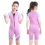 ชุดว่ายน้ำเด็กควบคุมอุณหภูมิ ป้องกันหนาว ป้องกันรังสี UV bodysuit แขนสั้นขาสั้น ซิปหน้า