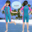 ชุดว่ายน้ำเด็กควบคุมอุณหภูมิ เป็นชุด wetsuit เหมาะกับการใส่ว่ายน้ำหรือดำน้ำ ผลิตจากผ้า Neoprene หนา 2 mm. ป้องกันความหนาว / ป้องกันรังสี UV Ultraviolet Protection UV **