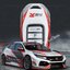 เคสรีโมทรถ Honda Smart Key แบบสปอร์ตคาร์ Sport car design exclusive special car painting แข็งแรง ทนทาน ด้วยนวัตกรรมติดเคสหน้าหลังด้วยแม่เหล็ก (Magnetic ABS key case) และแผ่น TPU ใสปิดปุ่มกันรอยเข้ารูป Model Honda Accord, CRV, HRV, Civic, City Smart Key 10