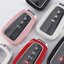 เคสรีโมทรถ Toyota Cross GR 2022 หุ้มหนังสีพาสเทล ด้านหน้าปุ่มกดและด้านหลังปกป้องกันรอยด้วยวัสดุใส TPU ABS Case Key Cover Toyota Cross, CH-R, Camry, Altis Smart Key Toyota 8 Generation V Shape